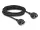 Delock RJ50 bővítő kábel anya - anya S/FTP 5 m fekete (DL-80202)