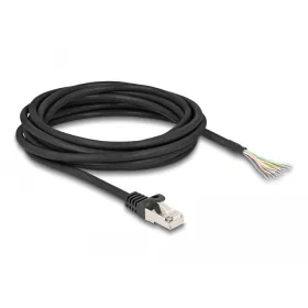   Delock RJ50 kábel apa - nyílt vezetékvégek S/FTP 5 m fekete (DL-80208)