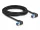 Delock RJ45 hálózati kábel Cat.6A S/FTP jobbra hajló 3 m fekete (DL-80216)