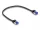 Delock RJ45 hálózati kábel Cat.6A S/FTP vékony 0,25 m fekete (DL-80225)