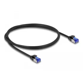  Delock RJ45 hálózati kábel Cat.6A S/FTP vékony 1 m fekete (DL-80227)