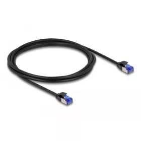   Delock RJ45 hálózati kábel Cat.6A S/FTP vékony 2 m fekete (DL-80228)