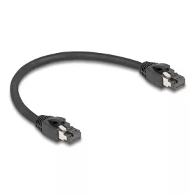  Delock RJ45 hálózati kábel Cat.8.1 S/FTP 25 cm akár 40 Gbps fekete (DL-80231)