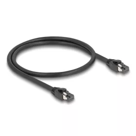   Delock RJ45 hálózati kábel Cat.8.1 S/FTP 50 cm akár 40 Gbps fekete (DL-80232)