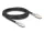Delock RJ45 hálózati kábel Cat.6A S/FTP biztonsági klipsz csomaggal 2 m fekete (DL-80256)