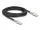Delock RJ45 hálózati kábel Cat.6A S/FTP biztonsági klipsz csomaggal 3 m fekete (DL-80257)