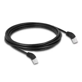   Delock RJ45 hálózati kábel Cat.6A S/FTP 45  fokban felfelé hajló 3 m fekete (DL-80271)