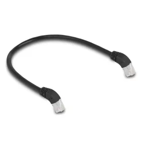   Delock RJ45 hálózati kábel Cat.6A S/FTP 45  fokban lefelé hajló 0,5 m fekete (DL-80274)