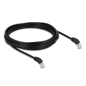   Delock RJ45 hálózati kábel Cat.6A S/FTP 45  fokban lefelé hajló 5 m fekete (DL-80278)