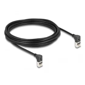   Delock RJ45 hálózati kábel Cat.6A S/FTP vékony 90  fokban felfelé / felfelé hajló 5 m fekete (DL-80284)