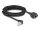 Delock Hálózat bővítő kábel S/FTP RJ45 apa 90  hajlított - RJ45 beépített anya Cat.6A 5 m fekete (DL-80314)