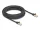 Delock RJ45 hálózati kábel fonott borítással Cat.6A S/FTP apa - apa 7,5 m fekete (DL-80321)