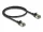 Delock RJ45 hálózati kábel Cat.8.1 F/FTP Slim Pro 0,5 m, fekete (DL-80338)