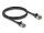 Delock RJ45 hálózati kábel Cat.8.1 F/FTP Slim Pro 1 m, fekete (DL-80339)