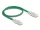 Delock RJ45 hálózati kábel Cable Cat.6A apa   apa hajlított csatlakozóval U/FTP Slim 0,5 m, zöld (DL-80364)