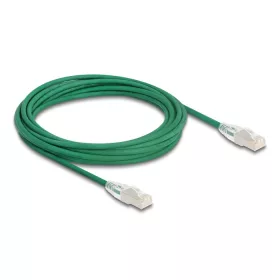   Delock RJ45 hálózati kábel Cable Cat.6A apa   apa hajlított csatlakozóval U/FTP Slim 5 m, zöld (DL-80368)