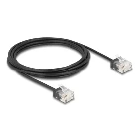   Delock RJ45 hálózati kábel Cat.6 UTP ultra vékony 3 m, fekete (DL-80373)