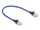 Delock RJ45 hálózati kábel fonott borítással Cat.6A U/FTP Slim, 0,3 m, kék (DL-80375)