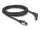 Delock RJ45 hálózati kábel Cat.8.1 S/FTP 90  fokban felfelé hajló / egyenes 2 m fekete (DL-80395)