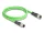 Delock Kábel M12 D kódolt 4 tűs apa - anya PUR (TPU) 1 m (DL-80406)