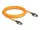 Delock RJ45 hálózati kábel USB Type-C  porttal megtalálási, önazonosítási funkcióval Cat.6A S/FTP 3 m narancssárga (DL-80410)