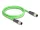 Delock Kábel M12 D kódolt 4 tűs apa - apa PUR (TPU) 1 m (DL-80416)