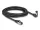 Delock RJ45 hálózati kábel Cat.8.1 S/FTP 90  fokban lefelé hajló / egyenes 3 m fekete (DL-80447)