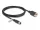 Delock M12 kábel D-kódú 4 tűs anya - RJ45 anya Cat.5e FTP installálásához 2 m, fekete (DL-80453)