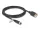 Delock M12 kábel D-kódú 4 tűs anya - RJ45 anya Cat.5e FTP installálásához 3 m, fekete (DL-80454)