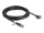 Delock M12 kábel X-kódú 8 tűs anya - RJ45 apa csavarokkal Cat.6A S/FTP 5 m hosszú fekete (DL-80459)