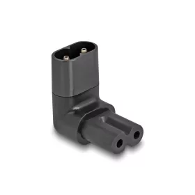   Delock Tápadapter IEC 60320 - C8 - C7, apa / anya, 2,5 A, 90 -ban hajlított (DL-80470)