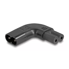   Delock Tápadapter IEC 60320 - C8 - C7, apa / anya, 2,5 A, 90 -ban balra / jobbra hajlított (DL-80475)