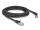 Delock RJ45 hálózati kábel Cat.6A S/FTP 45 -ben jobbra hajlított apa   egyenes apa 3 m fekete (DL-80498)
