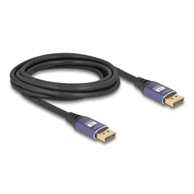 Delock DisplayPort kábel 8K 60 Hz 3 m lila fém (DL-80602)