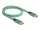 Delock DisplayPort kábel 16K 60 Hz 1 m zöld fém (DL-80629)