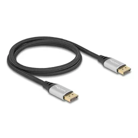   Delock DisplayPort kábel 16K 60 Hz 1 m ezüst fém (DL-80633)