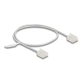   Delock RJ45 hálózati kábel Cat.6 UTP ultravékony 0,5 m szürke rövid csatlakoztatókkal (DL-80757)