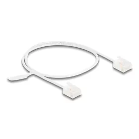   Delock RJ45 hálózati kábel Cat.6 UTP ultravékony 0,5 m fehér rövid csatlakoztatókkal (DL-80773)