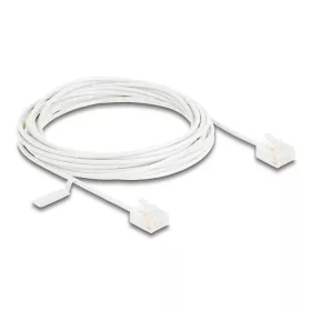   Delock RJ45 hálózati kábel Cat.6 UTP ultravékony 5 m fehér rövid csatlakoztatókkal (DL-80777)