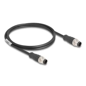   Delock Kábel M12 A kódolt 8 tűs apa - apa PVC 1 m (DL-80806)