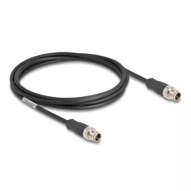   Delock Kábel M12 X kódolt 8 tűs apa - apa PVC 2 m (DL-80864)