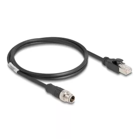   Delock Kábel M12 X kódolt 8 tűs apa - RJ45 apa PVC 1 m (DL-80866)