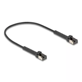   Delock RJ45 vékony hálózati kábel Cat.8.1 U/FTP hajlítható akár 40 Gbps fekete 0,25 m (DL-80938)