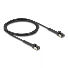   Delock RJ45 vékony hálózati kábel Cat.8.1 U/FTP hajlítható akár 40 Gbps fekete 2 m (DL-80941)