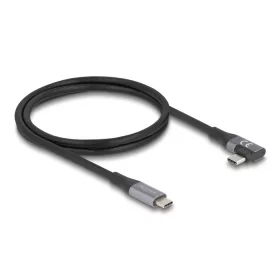   Delock USB 40 Gbps Kábel, ívelt bal / jobb, USB PD 3.1 Extended Power Range 240 W 1 m (DL-81131)