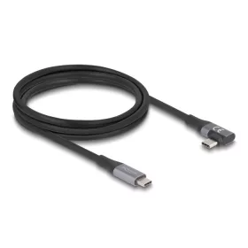   Delock USB 20 Gbps Kábel, ívelt bal / jobb, USB PD 3.1 Extended Power Range 240 W 2 m (DL-81132)
