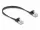 Delock RJ45 lapos patch kábelcsatlakozó a dugóhoz Cat.6A U/FTP 0,25 m fekete (DL-81161)