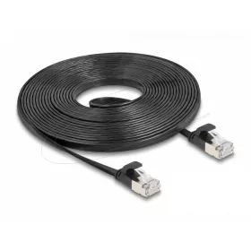   Delock RJ45 lapos patch kábelcsatlakozó a dugóhoz Cat.6A U/FTP 5 m fekete (DL-81167)
