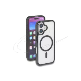   Delock Védőtok iPhone 16-hoz kompatibilis a MagSafe-fel átlátszó-fekete (DL-81266)