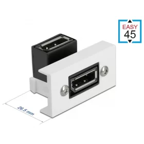   Delock Easy 45 DisplayPort modul 90 fokban hajlított, 22,5 x 45 mm (DL-81306)